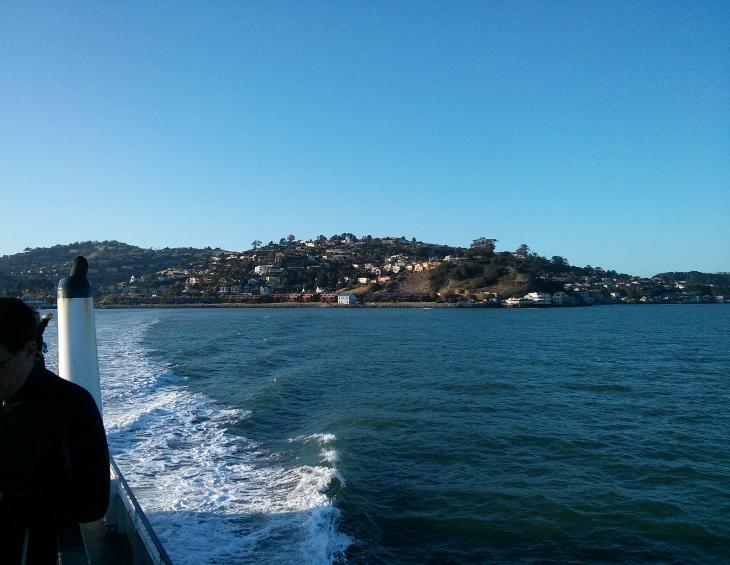 Leaving Tiburon by ferry